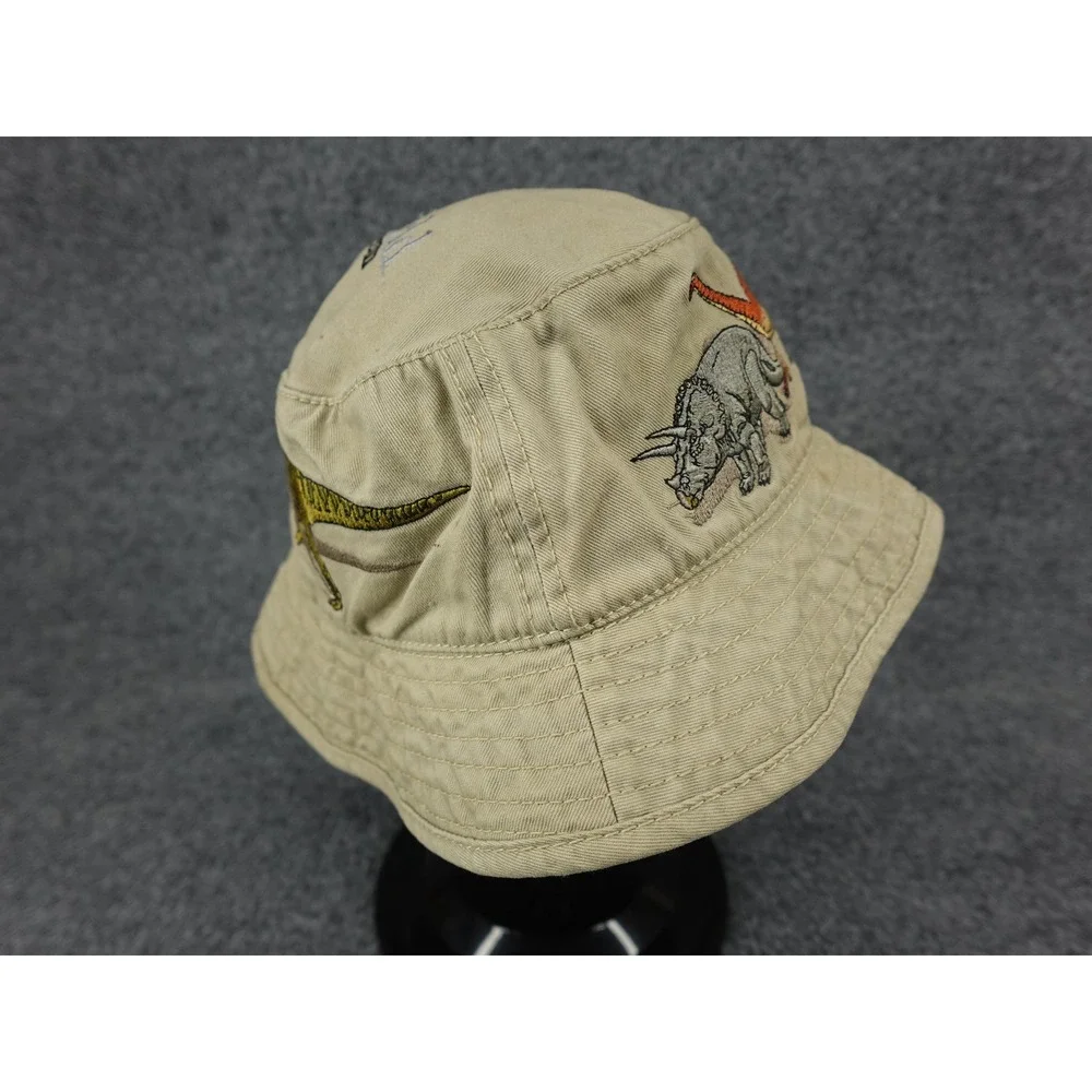 Wild Cotton Bucket Hat Unisex OSFM Khaki Dinosaur Field Museum Embroidered